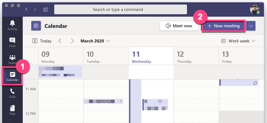 microsoft teams create new meeting link